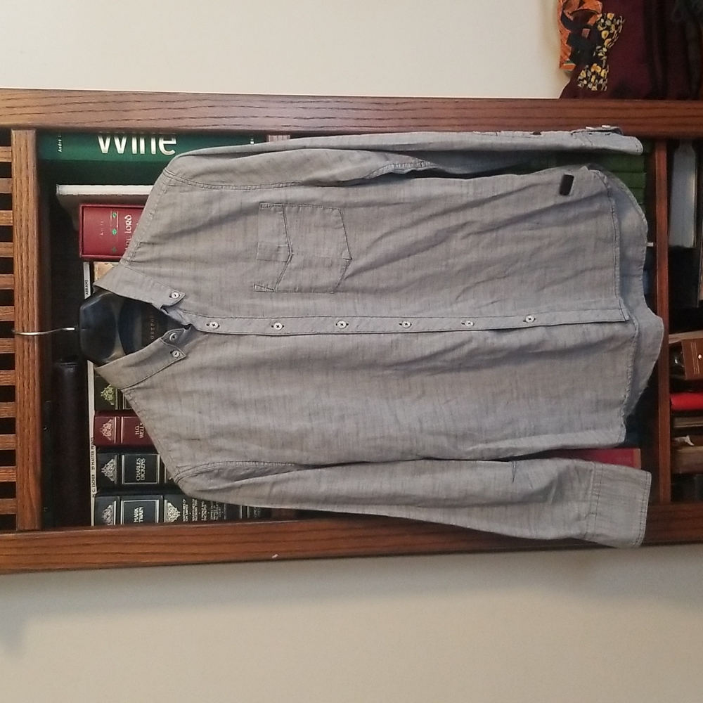 Buckle 'Outpost Makers' LS gray shirt size M